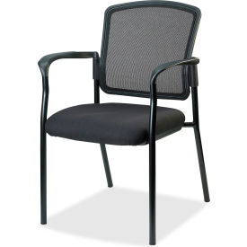 Breathable Mesh Guest Chair - Black