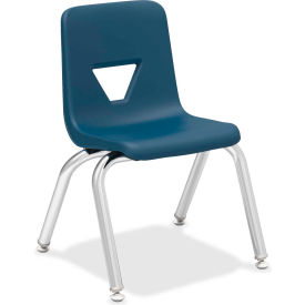 12" Stacking Student Chair - Navy - 4/Pack