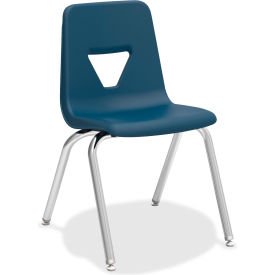 18" Stacking Student Chair - Navy - 4/Pack