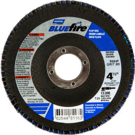 BlueFire Fiberglass Conical Flap Disc T29 4-1/2" x 7/8" P80 Grit Zirconia Alumina