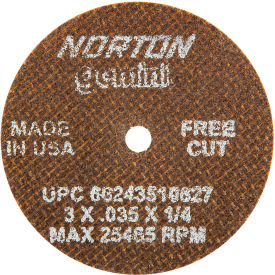 Gemini Small Diameter Cut-Off Wheel 3" x .035" x 1/4" 60 Grit Alum. Oxide Type 1