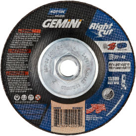 Gemini Right Angle Cut-Off Wheel 4-1/2" x .045" x 5/8 - 11" 24 Grit Alum. Ox. T27