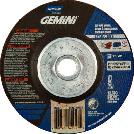 Gemini Cutting Wheel 4-1/2" x 3/32" x 5/8 - 11" 30 Grit Aluminum Oxide