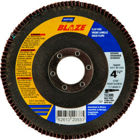 Blaze Fiberglass Flat Flap Disc T27 4-1/2" x 7/8" 80 Grit Seeded Gel Ceramic