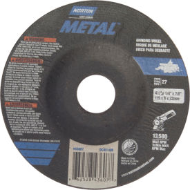 Metal Grinding Wheel 4-1/2" x 1/4" x 7/8" 24 Grit Aluminum Oxide
