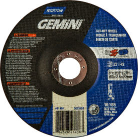 Gemini Cutting Wheel 6" x 3/32" x 7/8" 30 Grit Aluminum Oxide
