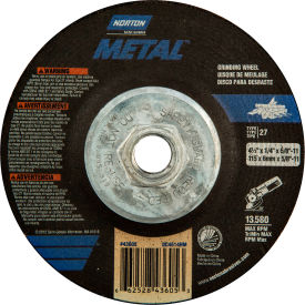 Metal Grinding Wheel 4-1/2" x 1/4" x 5/8 - 11" 24 Grit Aluminum Oxide
