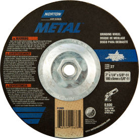Metal Grinding Wheel 7" x 1/4" x 5/8 - 11" 24 Grit Aluminum Oxide