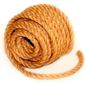 Sisal 3-Strand Twisted Rope - 3/8" x 50' - 1 Lb. - Camel