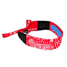 Cooling Headband, Red Paisley