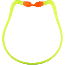 RB2120 Radband 2 Banded Earplugs, 25dB, Orange Pods, Yellow Band