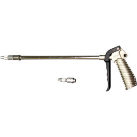 Turbo Blow Gun with 10" Extension and Adjustable Nozzle, 3/8" NPT
