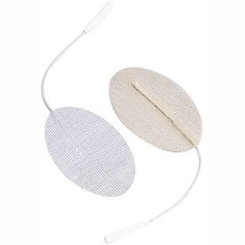 Premium Electrodes, 1.5" x 2.5" Oval, Stainless Steel Mesh, 40/Case