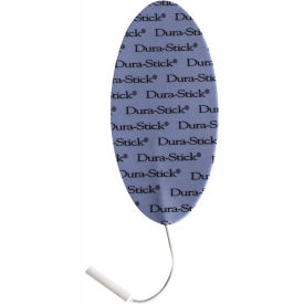 Dura-Stick Plus Electrodes, 1.5" x 2.5", Oval, 40/Case