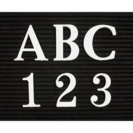 3" White Roman Letter Sprue Set of 145 Characters