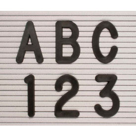 2" Black Helvetica Letter Sprue Set of 145 Characters