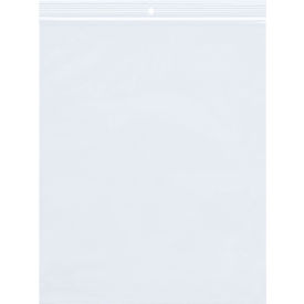 Single Track Seal Top Bags with Hang Hole, 6"W x 9"L, 4 Mil, Clear, 1000 Pack