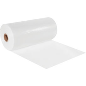 Low Density Poly Tubing, 18"W x 725'L, 6 Mil, Clear, 1 Roll