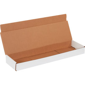 Corrugated Mailers, 22"L x 6"W x 2"H, White