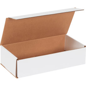 Corrugated Mailers, 12"L x 6"W x 3"H, White