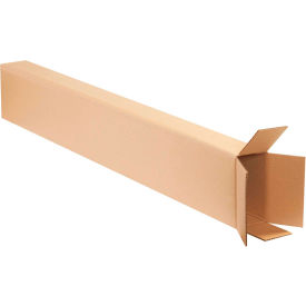 Side Loading Cardboard Corrugated Boxes, 8"L x 4"W x 52"H, Kraft