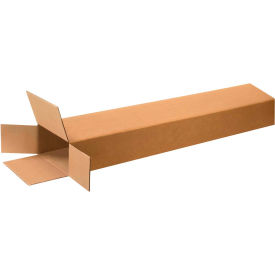 Side Loading Cardboard Corrugated Boxes, 8"L x 4"W x 46"H, Kraft