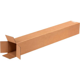 Tall Cardboard Corrugated Boxes, 4"L x 4"W x 32"H, Kraft