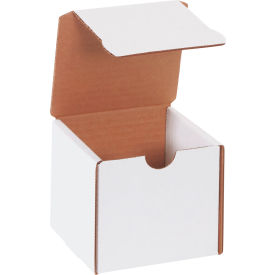 Corrugated Literature Mailers, 4"L x 4"W x 4"H, White
