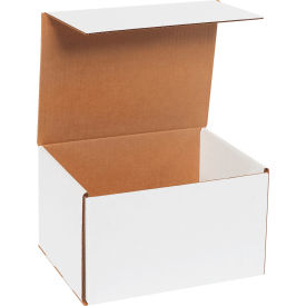 Corrugated Mailers, 10"L x 8"W x 6"H, White