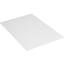 Plastic Corrugated Sheets, 48"L x 40"W, White, Package of 10
