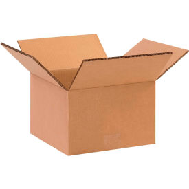 Heavy Duty Double Wall Cardboard Corrugated Boxes, 10"L x 10"W x 6"H, Kraft