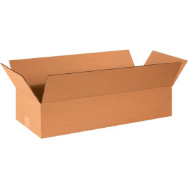 Long Cardboard Corrugated Boxes, 24"L x 8"W x 4"H, Kraft
