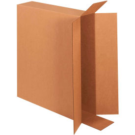 Side Loading Cardboard Corrugated Boxes, 30"L x 6"W x 24"H, Kraft