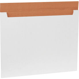 Corrugated Jumbo Fold-Over Mailers, 28"L x 22"W x 1/4"H, White