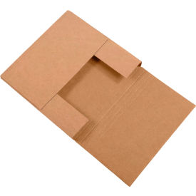 Corrugated Easy-Fold Mailers, 18"L x 18"W x 2"H, Kraft