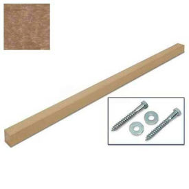 4"W x 4"D x 8'H Single Weathered Wood Post and Hardware