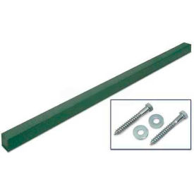 4"W x 4"D x 96"H Single Woodland Green Post and Hardware