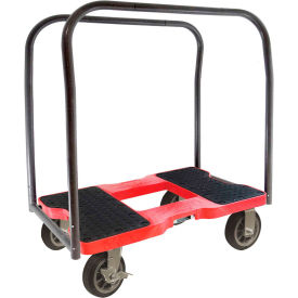 All-Terrain Panel Cart Dolly with 6" Casters - 1500 Lb. Capacity - Red