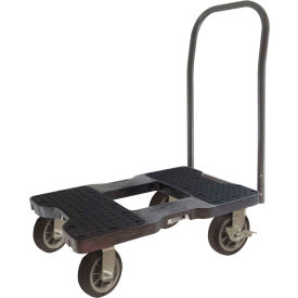 All-Terrain Push Cart Dolly - 6" Casters - 1500 Lb. Cap. - Black
