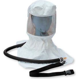 9910 Tyvek Supplied Air Respirator Hood With OBAC Fitting, Belt, Clip & Suspension