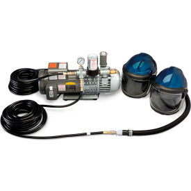 Deluxe Supplied Air Shield/Helmet System, 2 Worker, 50' Hose
