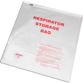 Respirator Storage Bag with Zipper, 14" x 16"
