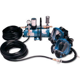 Full Mask Low Pressure System, 2 Workers, 100' Hose
