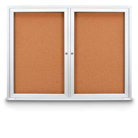 72"W x 36"H Outdoor Combo Board w/Two Corkboards