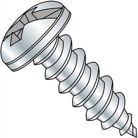 12 x 1" Sheet Metal Screw - Phillips Pan Head - Steel - Zinc Plated - Pkg of 100