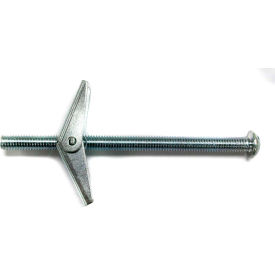 Combination Toggle Bolt - 5/16-18 x 4" - Slotted Round Head - Steel - Zinc - Pkg of 50