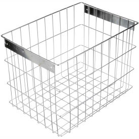 Basket, Electropolish Stainless Steel, 16-1/2 x 11-3/4 x 12-1/4, Price Each for Qty 1-4