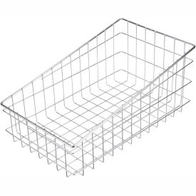 Slanted Basket - Chrome Plated Steel 17-7/8"L x 11"W x 8"H