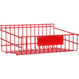 Steel Rack, 6 Quart, 10-3/4"W x 4-9/16"D x 11-1/8"H, Red