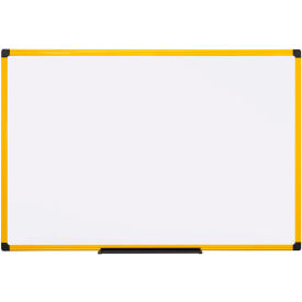24" X 36" Yellow Aluminum Frame Magnetic Steel Dry-Erase Board